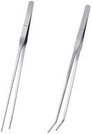 kr harmony feeding tongs: 2pcs stainless steel aquarium tweezers for fish tank, aquatic plants, reptiles, and more логотип