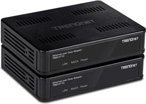 img 4 attached to TRENDnet Ethernet Over Coax Adapter (2-Pack) - Backward Compatible with MoCA 1.1 & 1.0, Gigabit LAN Port, Supports Net Throughput Up to 1Gbps, Up to 16 Nodes on One Network - Black (TMO-311C2K)