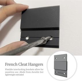 img 1 attached to 🖼️ Efficient French Cleat Z Hanger Clips - 2", Interlocking Wall Bracket for Mirrors, Panels, Artwork, and More! (4 Pairs)