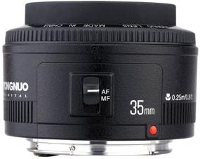 img 2 attached to Объектив YONGNUO YN35mm F2: высококачественный автофокусный/ручной широкоугольный объектив с фокусным расстоянием 35 мм для камер Canon EF Mount EOS