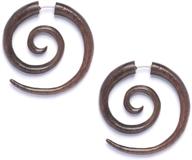 81stgeneration womens spiral stretcher earrings logo