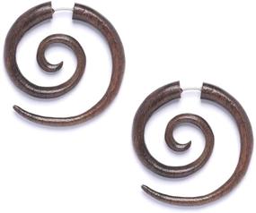 img 3 attached to 81Stgeneration Womens Spiral Stretcher Earrings