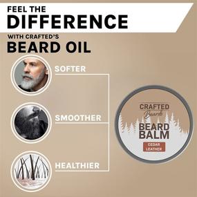 img 1 attached to Deluxe Beard Oil and Balm: All-Natural Organic Kit for Softer, Moisturized Beard - Cedar Leather