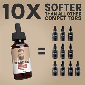 img 2 attached to Deluxe Beard Oil and Balm: All-Natural Organic Kit for Softer, Moisturized Beard - Cedar Leather