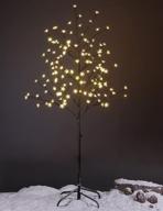 🌟 enhance your space with lightshare 5ft led star light tree in warm brown logo