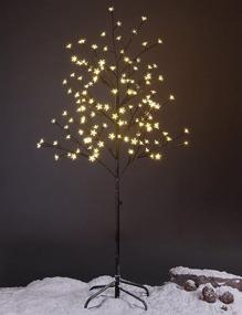 img 4 attached to 🌟 Enhance Your Space with Lightshare 5FT LED Star Light Tree in Warm Brown