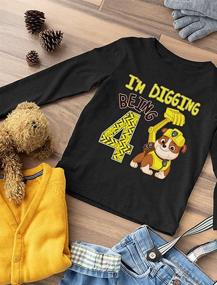 img 1 attached to 👕 Футболки для мальчиков-детей Tstars Digging Birthday, топы и рубашки - официальная одежда.