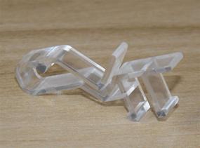 img 2 attached to 🪟 Faux and Real Wood Window Blinds Valance Clips - 10 Pack Clear 1-7/8inch Size