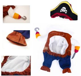 img 1 attached to 🐶 Mikayoo Pet Costume: Pirates of The Caribbean Fashion Suit with Hat - Ideal Halloween Apparel for Dogs & Cats