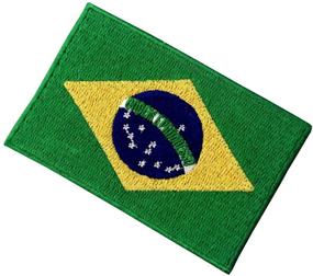 img 2 attached to Brazil National Emblem Patch - Embroidered Brazilian Flag Iron/Sew On