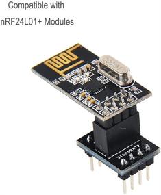 img 2 attached to 📡 MakerFocus 5 шт. адаптер NRF24L01+ ESP8266 ESP-01 для беспроводного передатчика и модуля WiFi: Комплексное решение
