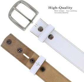 img 3 attached to 👔 Genuine Leather BS1200 Replacement Belts: The Ultimate Casual Men's Accessories