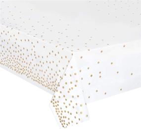 img 4 attached to 🍽️ High-Quality Plastic Tablecloths for Rectangle Tables: Essential Food Service Equipment & Supplies Pack