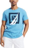 👕 nautica classic graphic men's t-shirts & tanks: cotton sleeved clothing logo