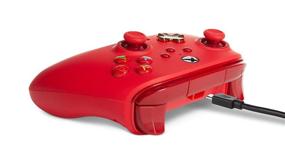 img 2 attached to 🎮 PowerA Enhanced Wired Controller for Xbox - Red: The Ultimate Gamepad for Xbox Series X/S & Xbox One Gaming Experience