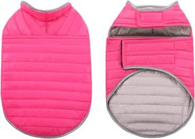 img 3 attached to 🐶 Queenmore Cold Weather Dog Jacket: Reversible Waterproof Reflective Vest for Small, Medium, Large Dogs