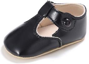 img 1 attached to 👶 Csfry Infant Baby Girl Mary Jane Flats Toddler Shoes: Comfortable & Stylish for Your Little One
