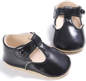 img 4 attached to 👶 Csfry Infant Baby Girl Mary Jane Flats Toddler Shoes: Comfortable & Stylish for Your Little One