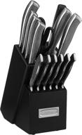 🔪 cuisinart c77ss-15p graphix collection: premium stainless steel 15-piece cutlery knife block set logo