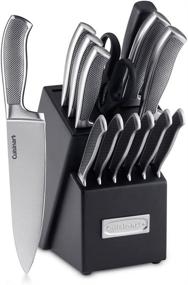 img 3 attached to 🔪 Cuisinart C77SS-15P Graphix Collection: Premium Stainless Steel 15-Piece Cutlery Knife Block Set