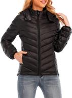 🧥 sefforano women's packable down jacket - water resistant lightweight winter coat with hood логотип