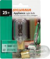 💡 sylvania 25-watt appliance tubular incandescent t8 bulb, 230 lumens, clear, high cri, 2850k, warm white - 1 pack (18360) logo