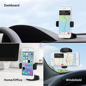 img 1 attached to Kenu Airbase Pro Car Phone Mount: Ultimate Dashboard and Windshield Accessory with 360 Degree Rotation for Latest iPhones, Samsung, and Android Phones