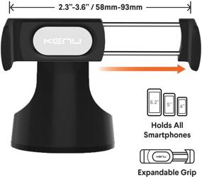 img 2 attached to Kenu Airbase Pro Car Phone Mount: Ultimate Dashboard and Windshield Accessory with 360 Degree Rotation for Latest iPhones, Samsung, and Android Phones