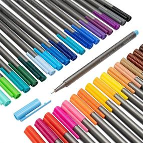 img 3 attached to 🎨 VITOLER 36-Color Fine Line Drawing Marker Set: Triangular Shaft Fineliners for Bullet Journaling, Coloring & Sketching