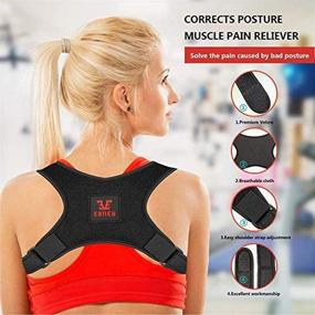 img 2 attached to Adjustable Posture Corrector for Men and Women - Yougreast Back 👍 Brace for Effective Shoulder, Clavicle, and Neck Pain Relief. Comfortable Support Solution