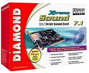 img 3 attached to 💎 Аудиокарта Diamond XtremeSound 7.1/24 бит: усиленный звук с технологией Dolby Digital Live (XS71DDL)