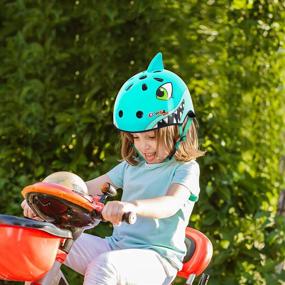 img 3 attached to 🦈 Safe and Stylish Blue Shark Kids Bike Helmet for Boys and Girls (Ages 2-6) - Adjustable for Cycling, Skating, and More!