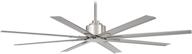 🔧 minka-aire f896-65-bnw xtreme h2o 65 inch outdoor ceiling fan: brushed nickel wet finish, dc motor - ideal for outdoor spaces логотип