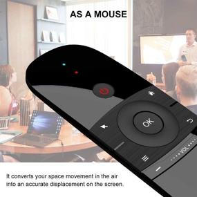 img 1 attached to 📱 Gimibox W1 Wireless Remote Control Keyboard for Android TV Box/PC/Smart TV/Projector/HTPC/All-in-one PC/TV