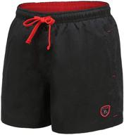 🩳 stylish buykud youth boys' swim trunks: perfect beach shorts for surfing and swimming! logo