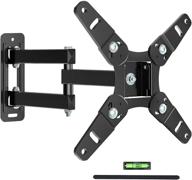 📺 juststone full motion tv wall mount bracket - articulating arms, swivel, tilt, extension & rotation - 13-45 inch led lcd flat curved screen tvs & monitors - vesa 200x200mm - 55lbs capacity logo