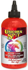 img 4 attached to 🦄 Гель-краска и глянец Unicorn SPiT 5771002, Molly Red Pepper, объем 8,0 FL OZ: Яркий цвет и гладкая отделка.