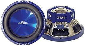 img 1 attached to 8 Inch Blue Injection Molded Cone Car Vehicle Subwoofer Audio Speaker - Chrome-Plated Steel Basket, Dual Voice Coil, 4 Ohm Impedance, 600 Watt Power - Pyle PLBW84 for Improved Vehicle Stereo Sound System