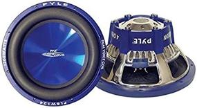 img 2 attached to 8 Inch Blue Injection Molded Cone Car Vehicle Subwoofer Audio Speaker - Chrome-Plated Steel Basket, Dual Voice Coil, 4 Ohm Impedance, 600 Watt Power - Pyle PLBW84 for Improved Vehicle Stereo Sound System