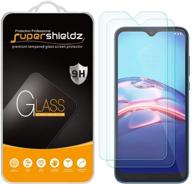 📱 (2 pack) supershieldz tempered glass screen protector for motorola moto e (2020): anti-scratch, bubble free logo