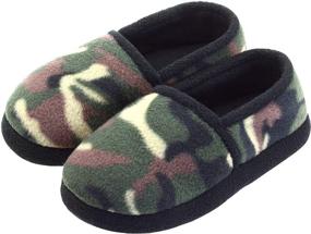 img 4 attached to 🥾 Ultimate Comfort: VLLy Camo Memory Foam Slippers for Boys - Warm, Comfy, Slip-on House Shoes with Durable Hard Sole