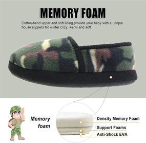 img 3 attached to 🥾 Ultimate Comfort: VLLy Camo Memory Foam Slippers for Boys - Warm, Comfy, Slip-on House Shoes with Durable Hard Sole