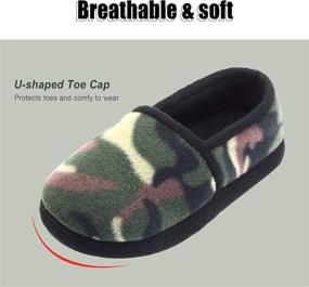 img 1 attached to 🥾 Ultimate Comfort: VLLy Camo Memory Foam Slippers for Boys - Warm, Comfy, Slip-on House Shoes with Durable Hard Sole