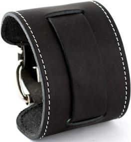 img 3 attached to Premium Black Leather Wristband: Discover the Nemesis STW K Collection