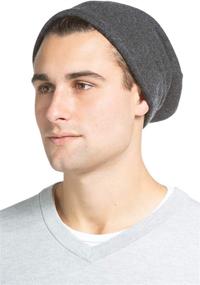 img 1 attached to 🧢 Fishers Finery Pure Cashmere Slouchy Beanie for Men