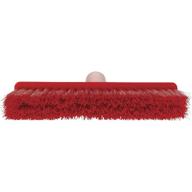 🧹 vikan 31044 fine sweep floor broom head, red - polypropylene block, 10-1/4" polyester bristle logo