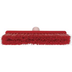 img 2 attached to 🧹 Vikan 31044 Fine Sweep Floor Broom Head, Red - Polypropylene Block, 10-1/4" Polyester Bristle