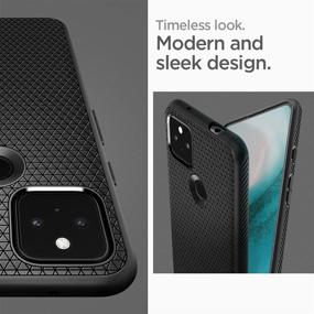 img 2 attached to 📱 Spigen Liquid Air Armor Google Pixel 5a 5G Case (2021) - Matte Black - Enhanced SEO