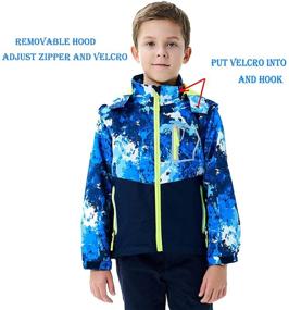 img 2 attached to 🧥 Top-Notch MGEOY Boys' Lightweight Waterproof Raincoats & Windbreakers - Superior Jackets & Coats