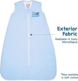 img 3 attached to 👶 Baby Merlin's Magic Dream Sack - Double Layer Microfleece Wearable Blanket in Blue for 6-12 Months